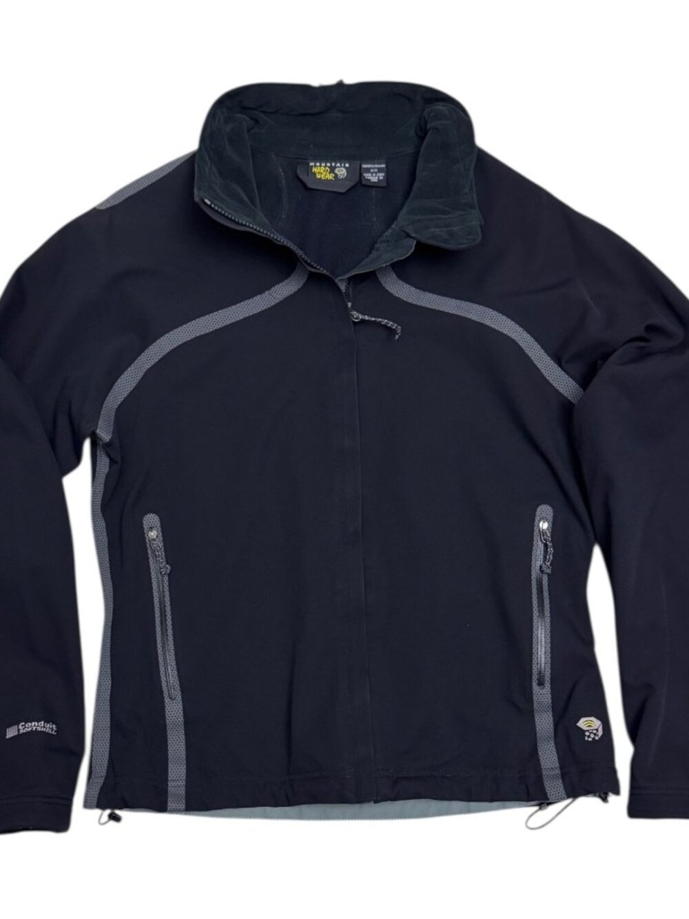 MOUNTAIN HARDWEAR Softshell Black Windbreaker Outdoor Jacket Womens Medium - Picture 2 of 8